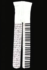 Subculture Piano Note Print Tights