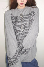 Rib Cage Graphic Crew Neck Sweatshirt