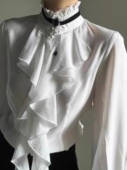 Victorian Style Ruffle Blouse