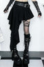 Gothic Asymmetrical Pleated Skirt
