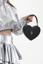 Heart Shape Embellished Crossbody Bags