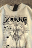 Retro Streetwear Cross Print Cotton Loose T-shirt