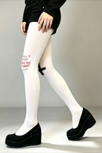 Cross Letter Graphic Full Length Socks