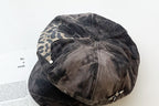 Y2K Vintage Washed Rivet Beret Hat