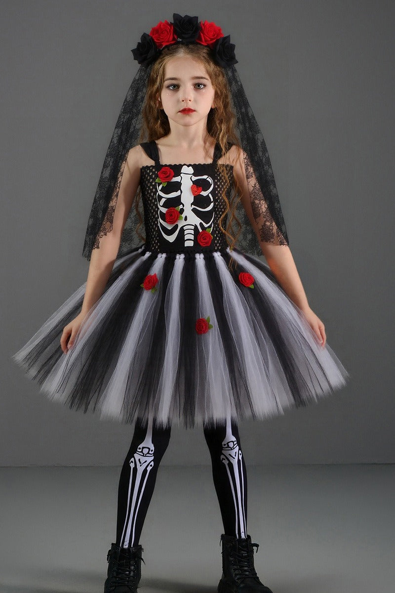 Zombie Bride Kid Halloween Costume Main image