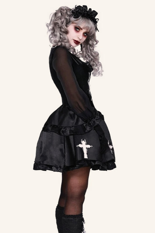 HalloweenEvil Circus Clown Dress Secondary image