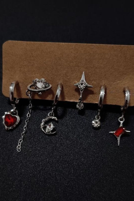 Butterfly Star Multi Set Edgy Earings Secondary image