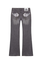 Y2K Wing Print Rhinestone Pants