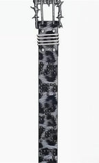 Leopard Print Studded Punk Belt