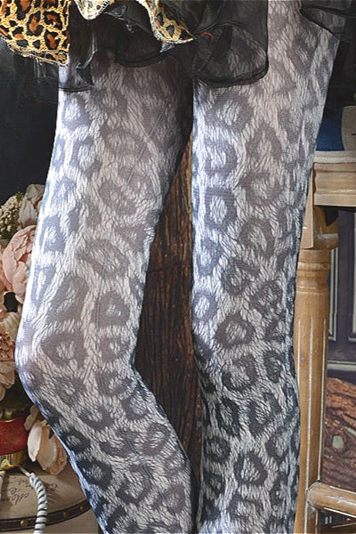 Vintage Leopard Print Tights Main image