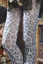 Vintage Leopard Print Tights