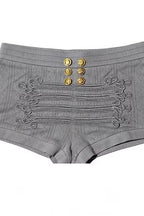 Embroidered Short-Sleeve Shorts