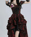 Fluffy Sleeve Princess Midi Dress