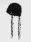 Y2K Hand crocheted Tassel Strap Retro Hollow Knitted Hat