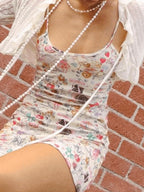 Y2K Puppy Print Vintage Sweet Slip Mini Dress
