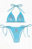 Punk Velvet Rhinestone Skull Swimwear
