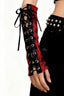 Tie Dye Lace Up Fingerless Gloves