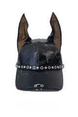 Y2K Punk Rivet Doberman Ear Baseball Hat