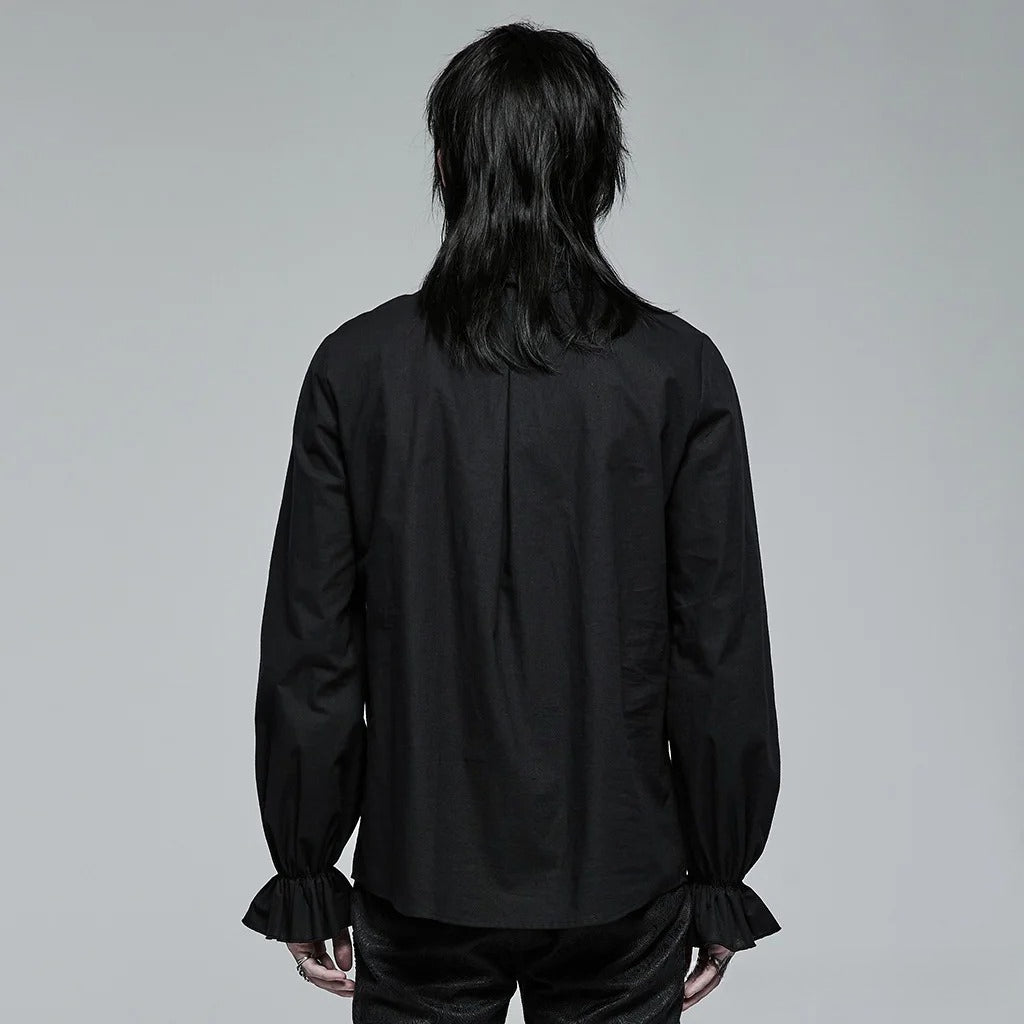 Black Gothic Embroidered Lace Blouse Secondary image