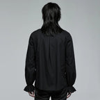 Black Gothic Embroidered Lace Blouse
