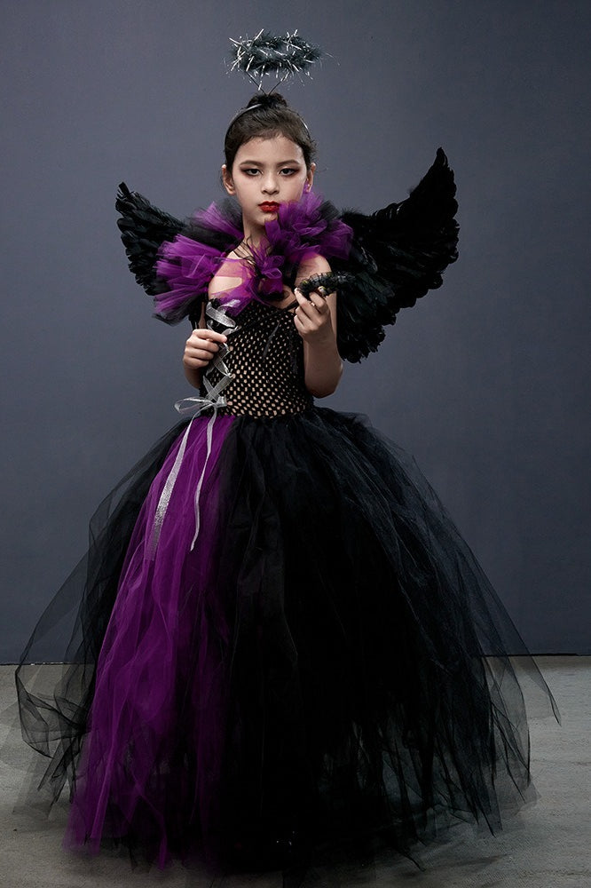 Winged Witch Kid Halloween Costume Secondary image