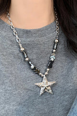 Vintage Rock Star Stud Choker Necklace