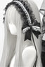 Lolita Piano Key Lace Bow Hair Accs