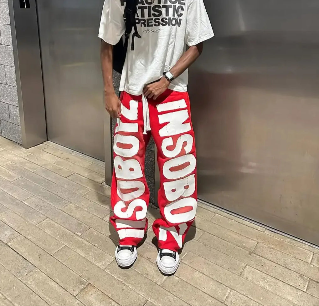 Harajuku Gothic Letter Patch Pant Secondary image