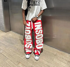 Harajuku Gothic Letter Patch Pant