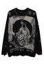 Gothic Punk Slouchy Knit Sweater