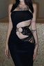 Gothic Aesthetic Bodycon Midi Dress