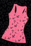 Heart Cross Print Tank Top