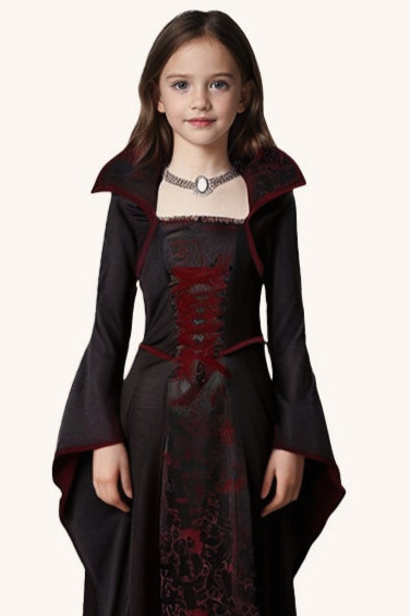 Lace Up Witch Dress Kid Halloween Costume Secondary image