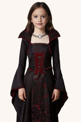 Lace Up Witch Dress Kid Halloween Costume