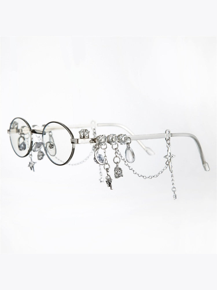 Y2K Rhinestone Chain Glasses