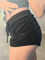 Edgy Gothic Star Rhinestone Y2K Shorts