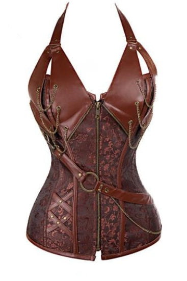 Vintage Court Halter Brown Corset Secondary image
