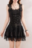 Black Gothic Lace Mini Dress