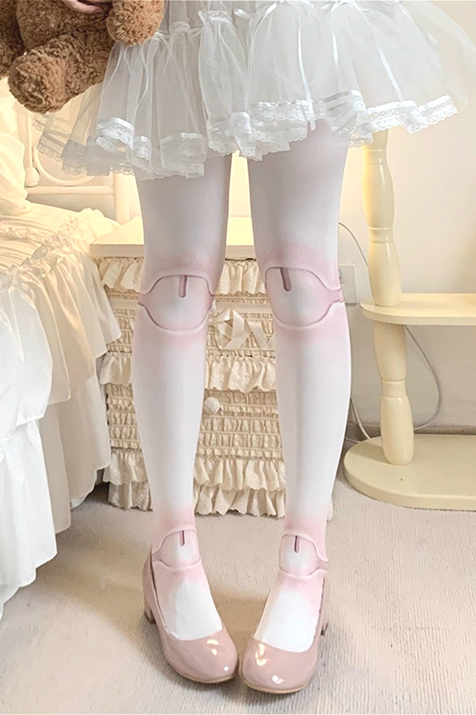 Articulated Doll Print Socks
