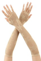 Gothic Dark Style Mesh Gloves