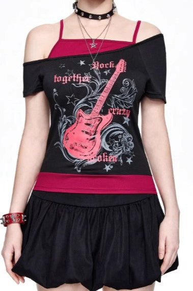 Gothic Print Fashion T-Shirt Secondary image