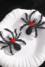 Spider Detail Stud Drop Earrings