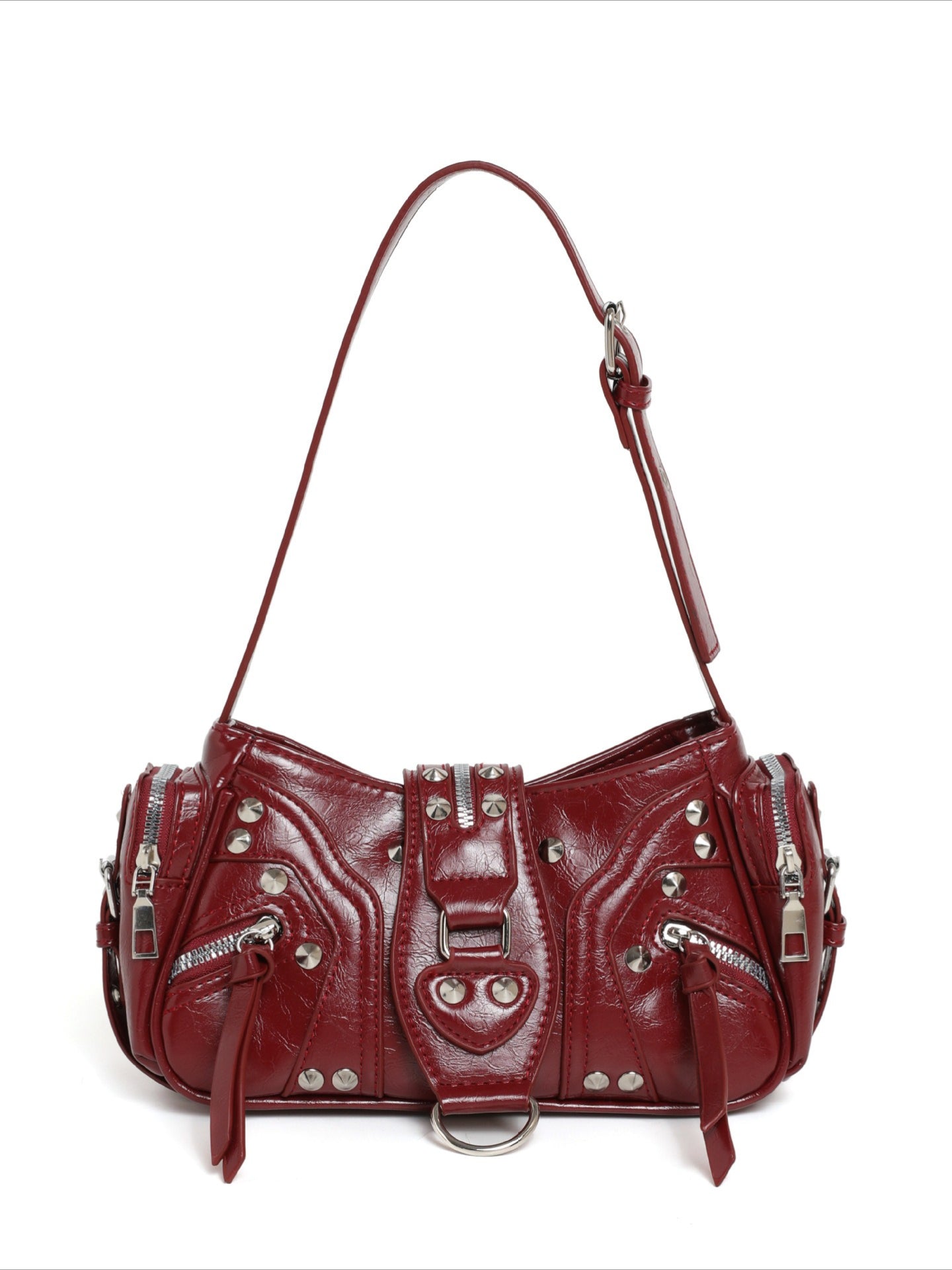 Y2K Waxed Leather Crossbody Bag Secondary image