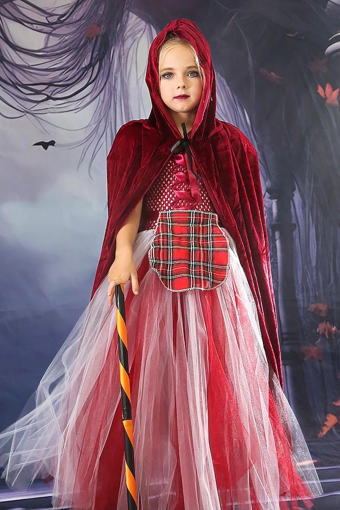 Witch Tulle Gown Kid Halloween Costume Main image