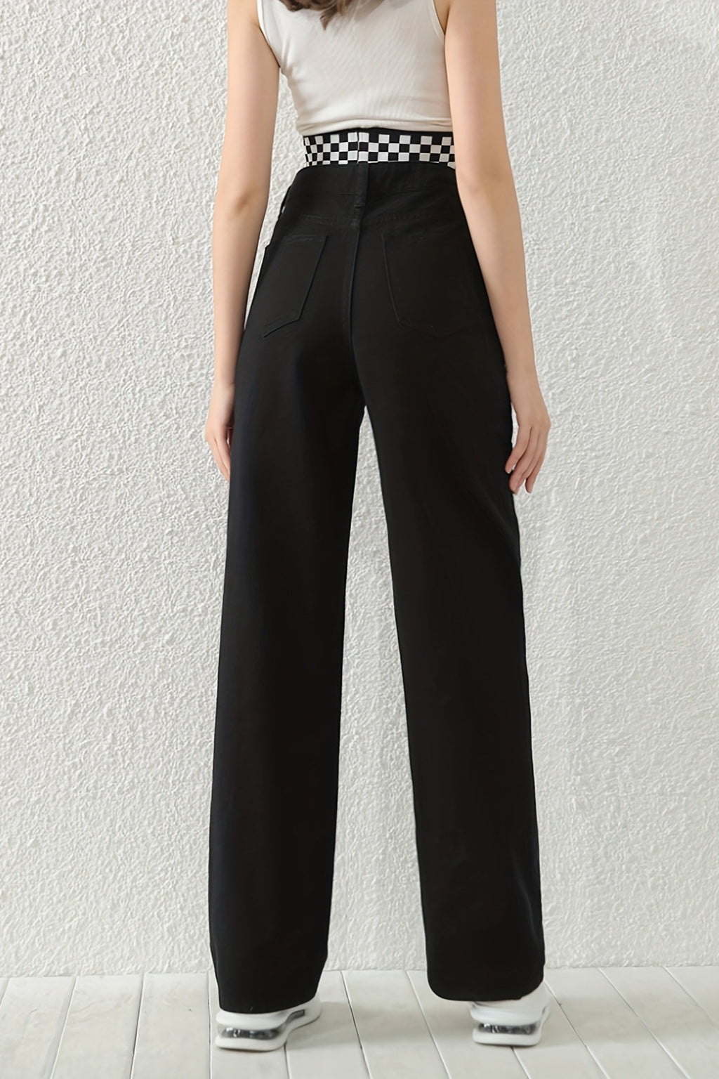 Butterfly Rhinestone Wide Leg Jeans