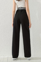 Butterfly Rhinestone Wide Leg Jeans
