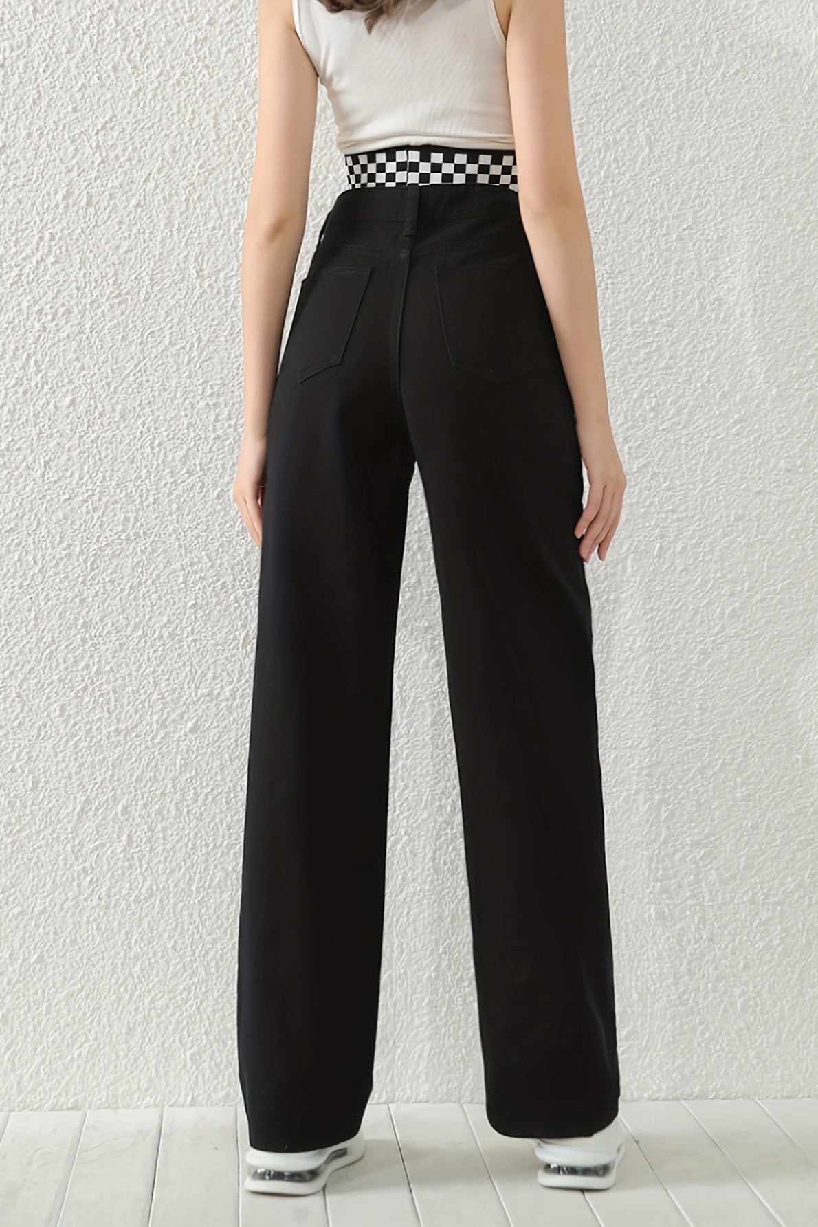 Butterfly Rhinestone Wide Leg Jeans