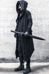 Men's Techwear Cape Trench Coat