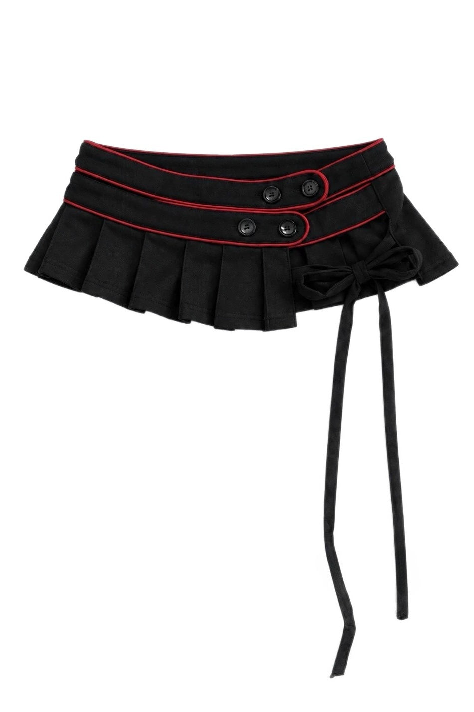 Adjustable Buckle Belt Mini Skirt