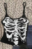 Subculture Street Skull Skeleton Print Cami